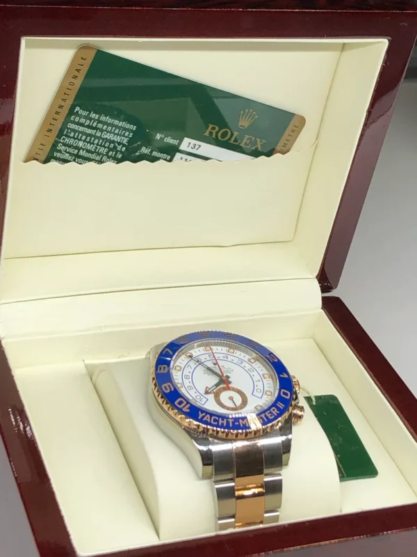 Rolex YACHT-MASTER II--(Rose Gold Strap) 116681-78211 - Image 6