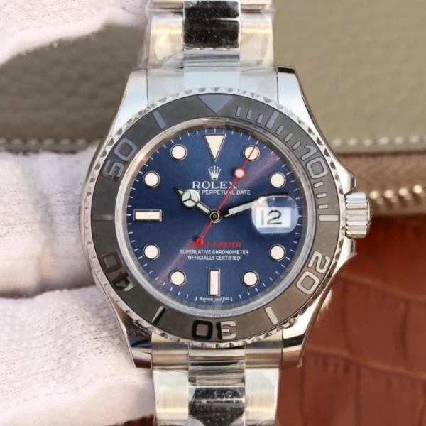 YACHT MASTER 1 ( BLACK & BLUE DIAL ) STAINLESS STEEL 40MM M116622 - Image 8