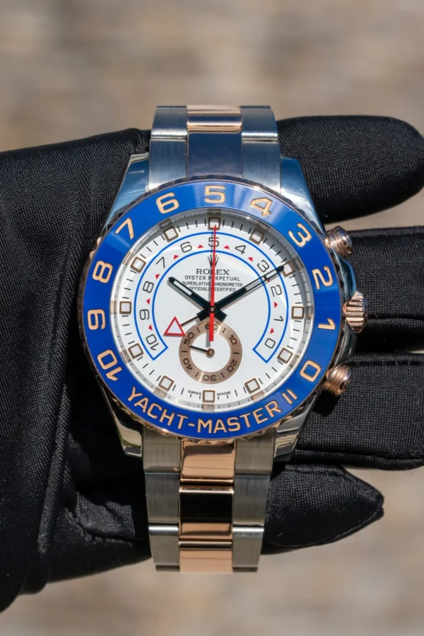 Rolex YACHT-MASTER II--(Rose Gold Strap) 116681-78211 - Image 8